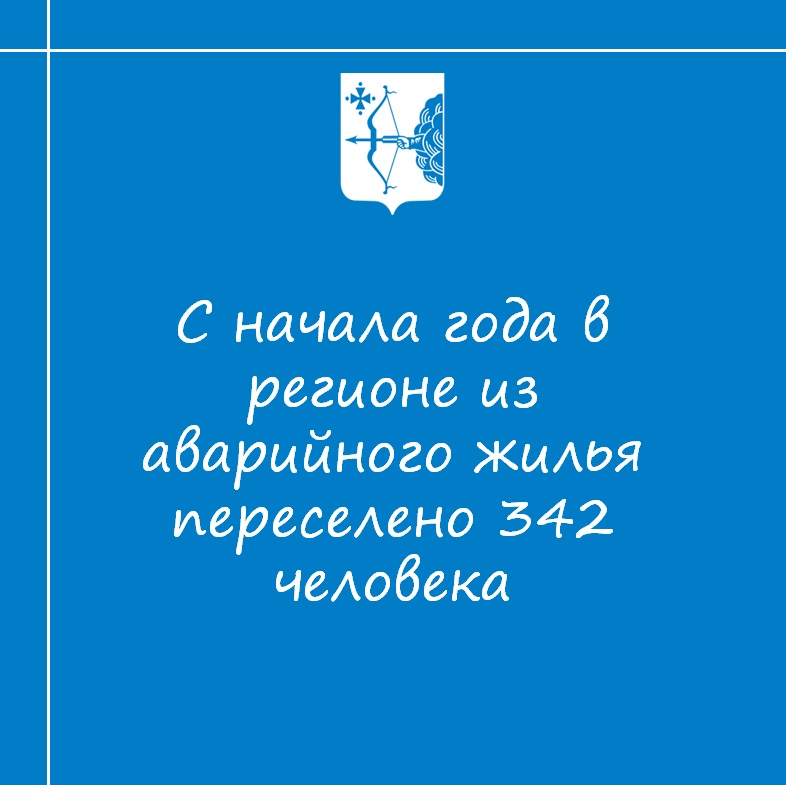 342 человека переселено в регионе из аварийного жилья